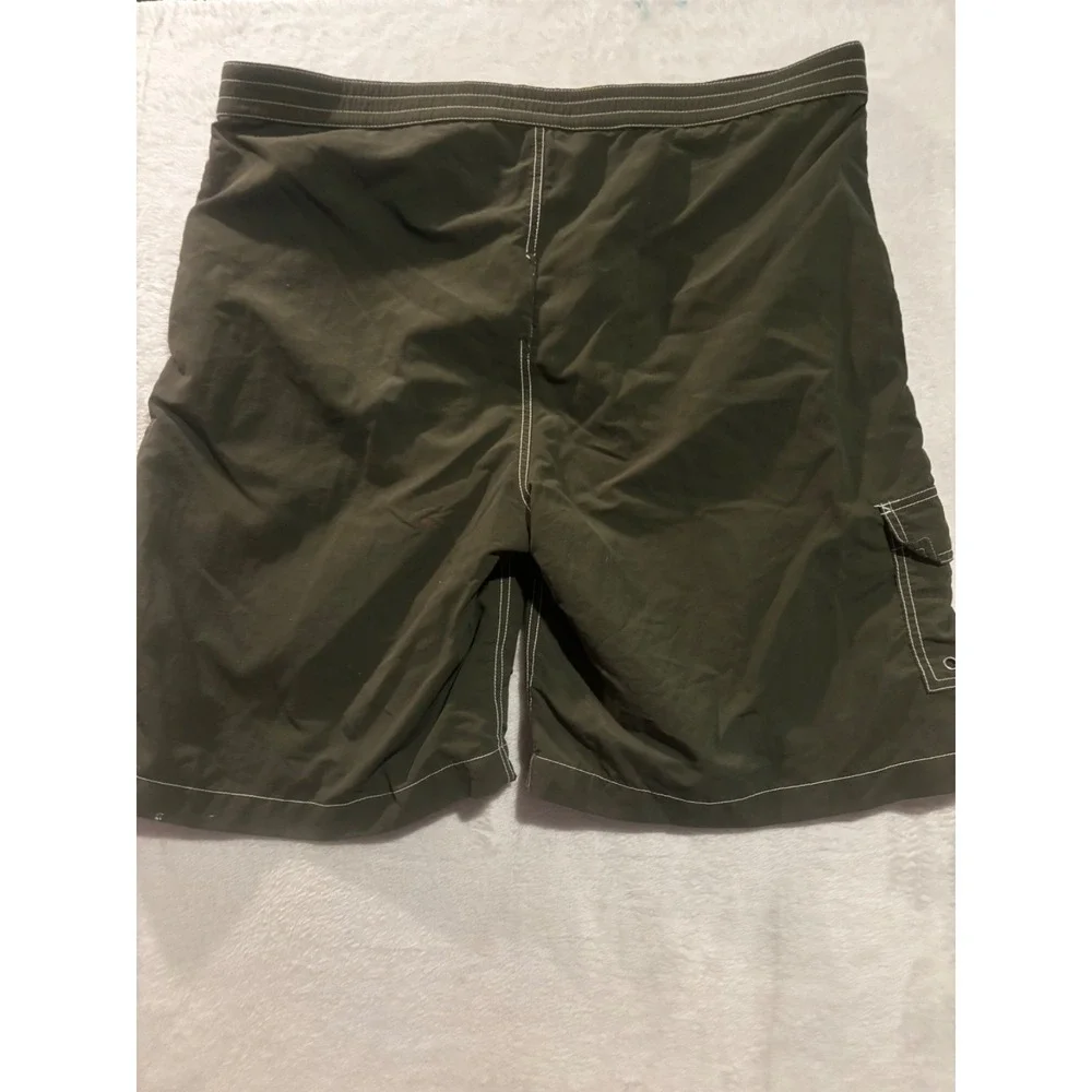 Polo Ralph Lauren Mens XXL Swim Shorts Green Cargo Board Swim Trunks‎ VTG